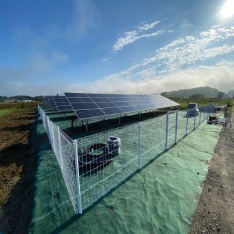 愛知県の太陽光発電地上設置システム